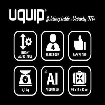 Къмпинг маса сгъваема Uquip Variety M