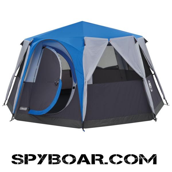 Coleman Cortes Octagon 8 Blue suitable for 8 persons with height up to 208 cm, weight 20,7 kg