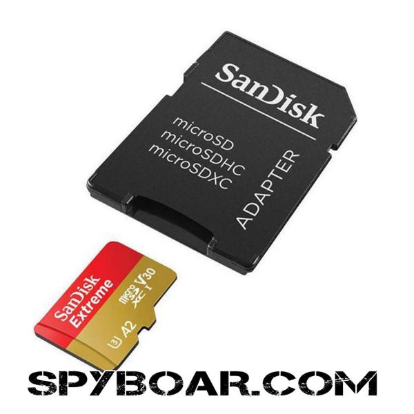 SanDisk Extreme microSDXC 512 GB + SD Adaptör + 1 yıl RescuePRO Deluxe 190 MB/s ve 130 MB/s'ye kadar Okuma/Yazma hızları A2 C10 V30 UHS-I U3