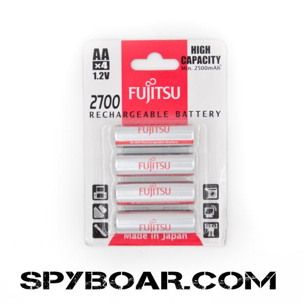 Rechargeable battery Fujitsu type AA - 1.2 V/2700 mAh, Ni-MH (4 pc)