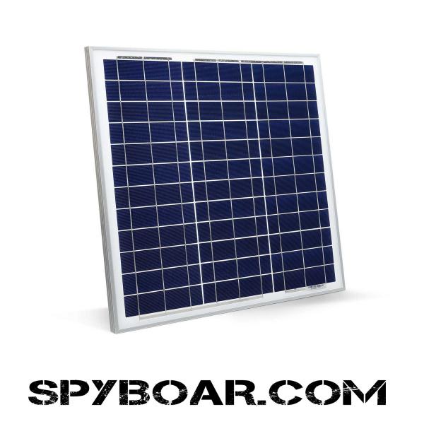 Otomatik yemlikler ve av kameraları için cihazlı güneş paneli Lava 50W