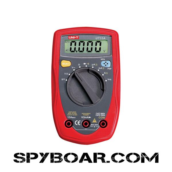 Уред за измерване, мултицет UT33A за измерване на батерии и верига на кабели