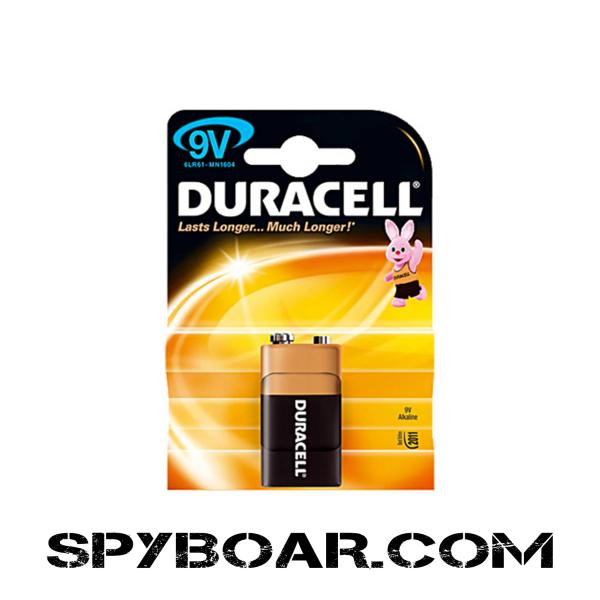 Duracell 9V alkaline battery type 6LR61