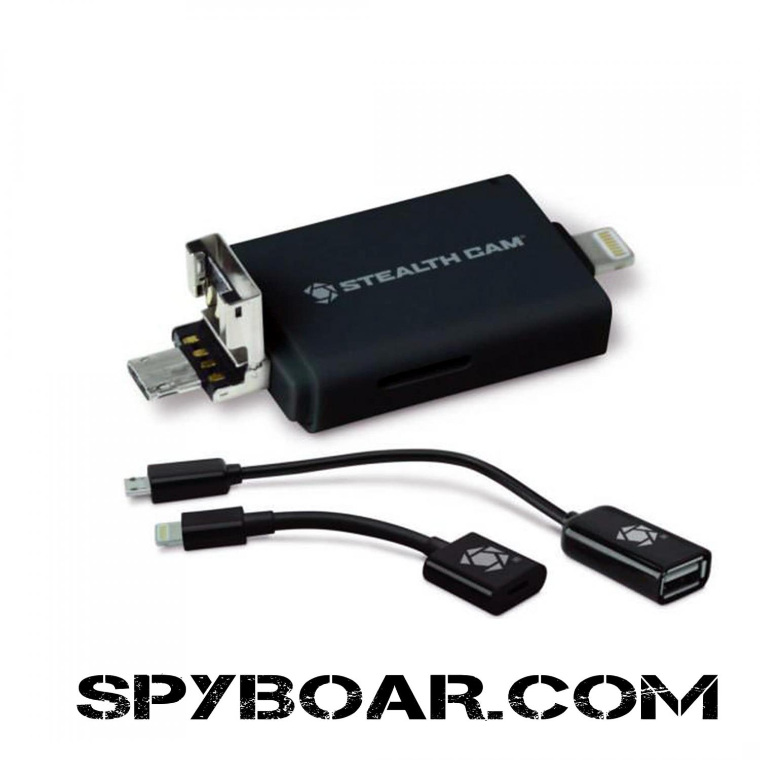 Triple Connection Memory Card Reader Stealth Cam