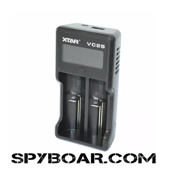 Intelligent charger XTAR VC2S LCD display LI-ION, Ni-Mh USB