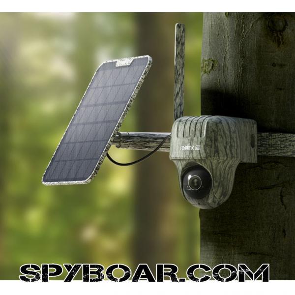 Camouflage 4G outdoor online camera Reolink Go Ranger PT, solar panel 4K, 8 MP + 32 GB Memory card