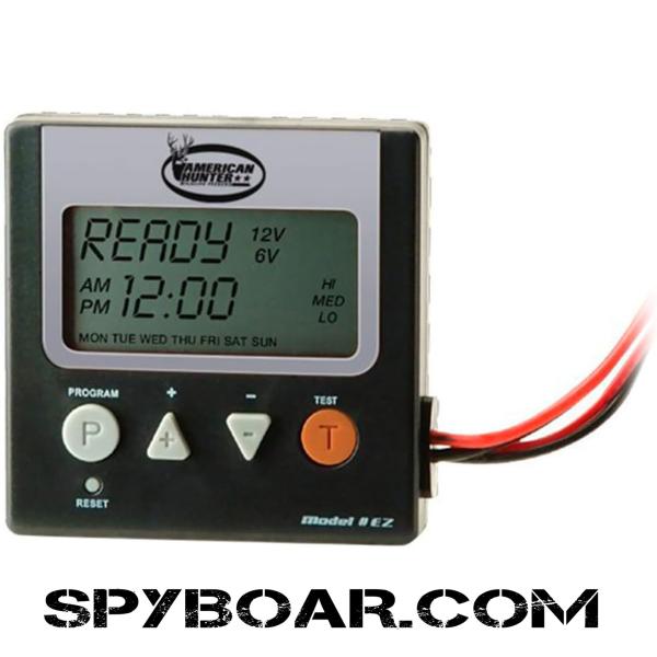 Професионална автоматична хранилка American Hunter с дигитално управление и 12V/6V мотор