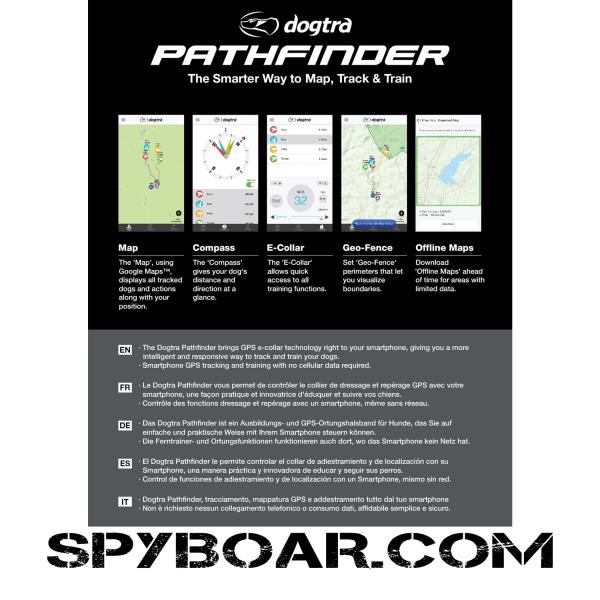 GPS възпитателна каишка за следене - DOGTRA Pathfinder
