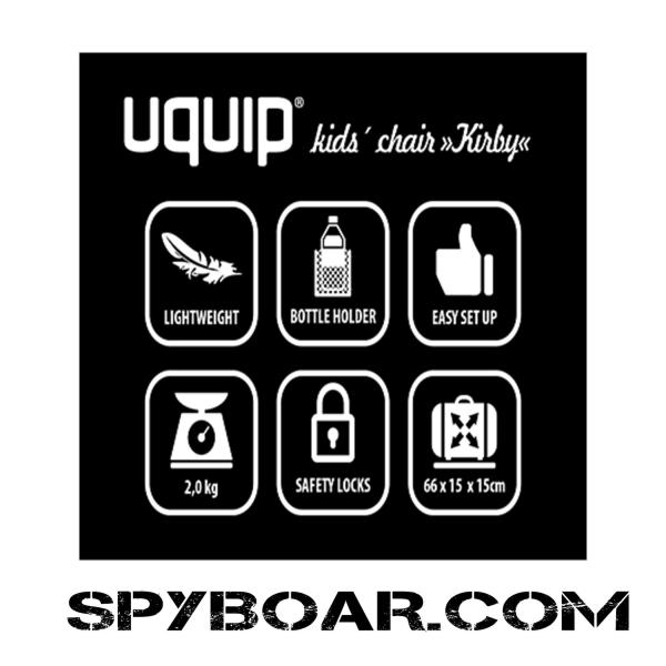 Сгъваем стол Kirby - Uquip информация