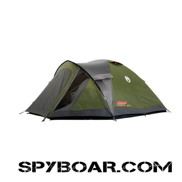 Darwin 4 + four-seat tent with a height of 140 cm, weight 6.14 kg, tunnel
