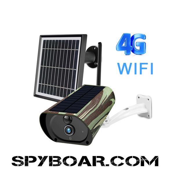 Маскировъчна 4G външна онлайн камера TSEЕU TS-Y9G с вграден соларен панел и Li-ion батерия